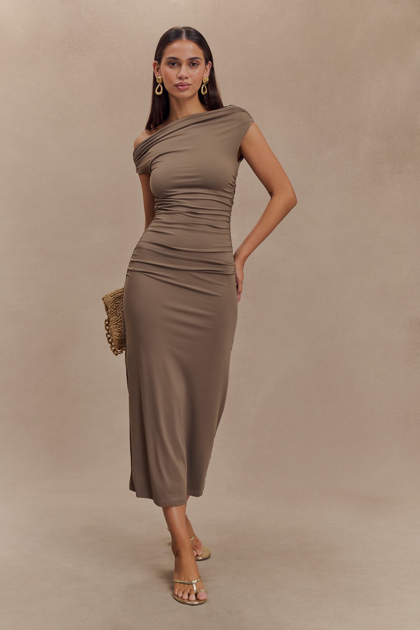 Alayna Recycled Nylon Midi Dress