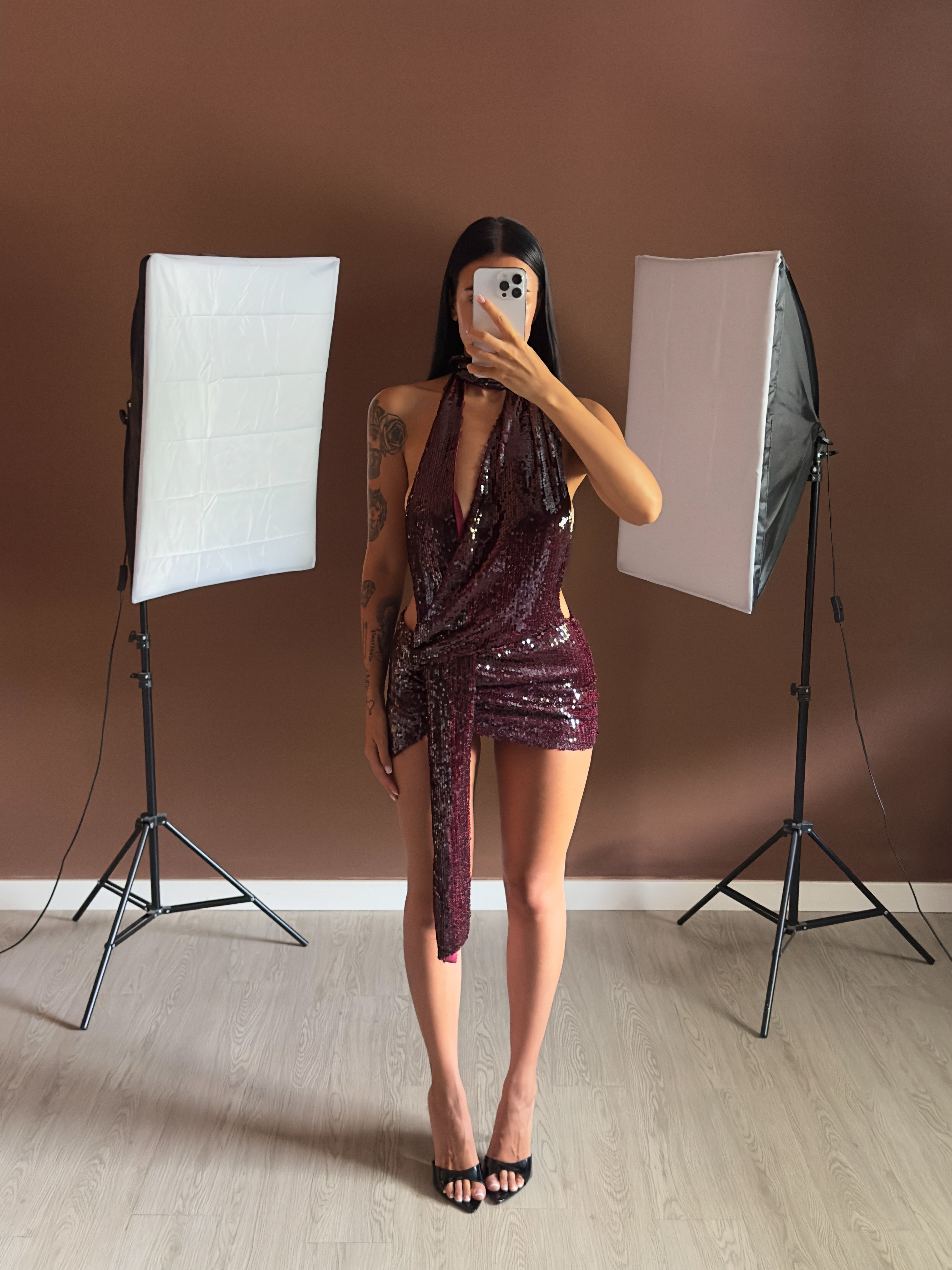 Bordeaux Siren Dress