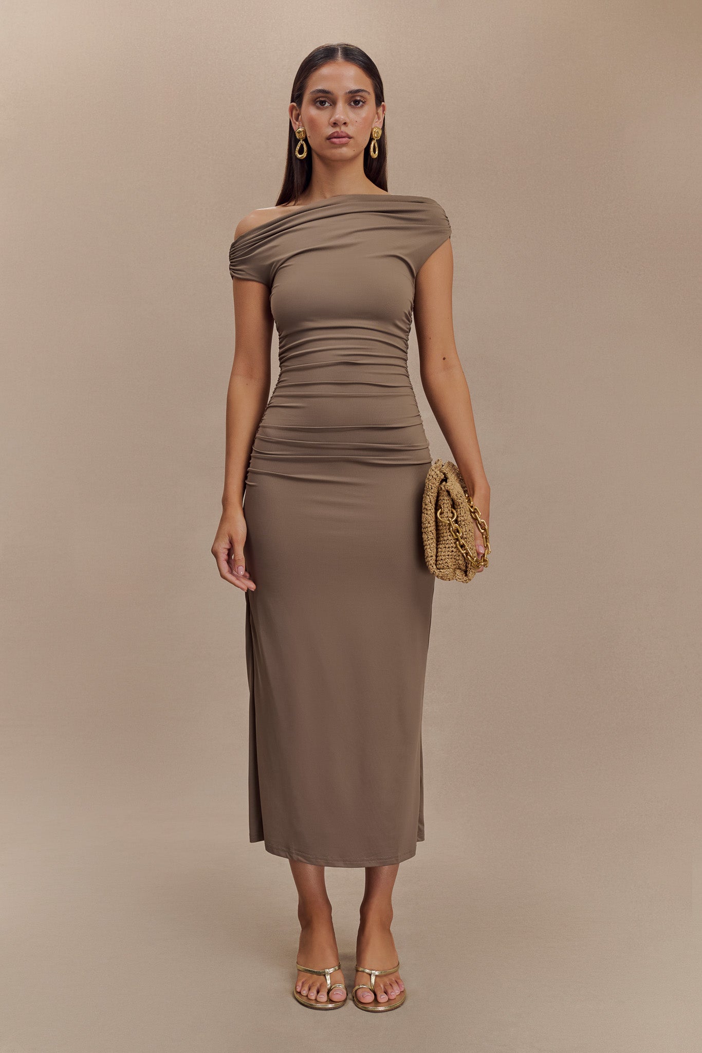 Alayna Recycled Nylon Midi Dress