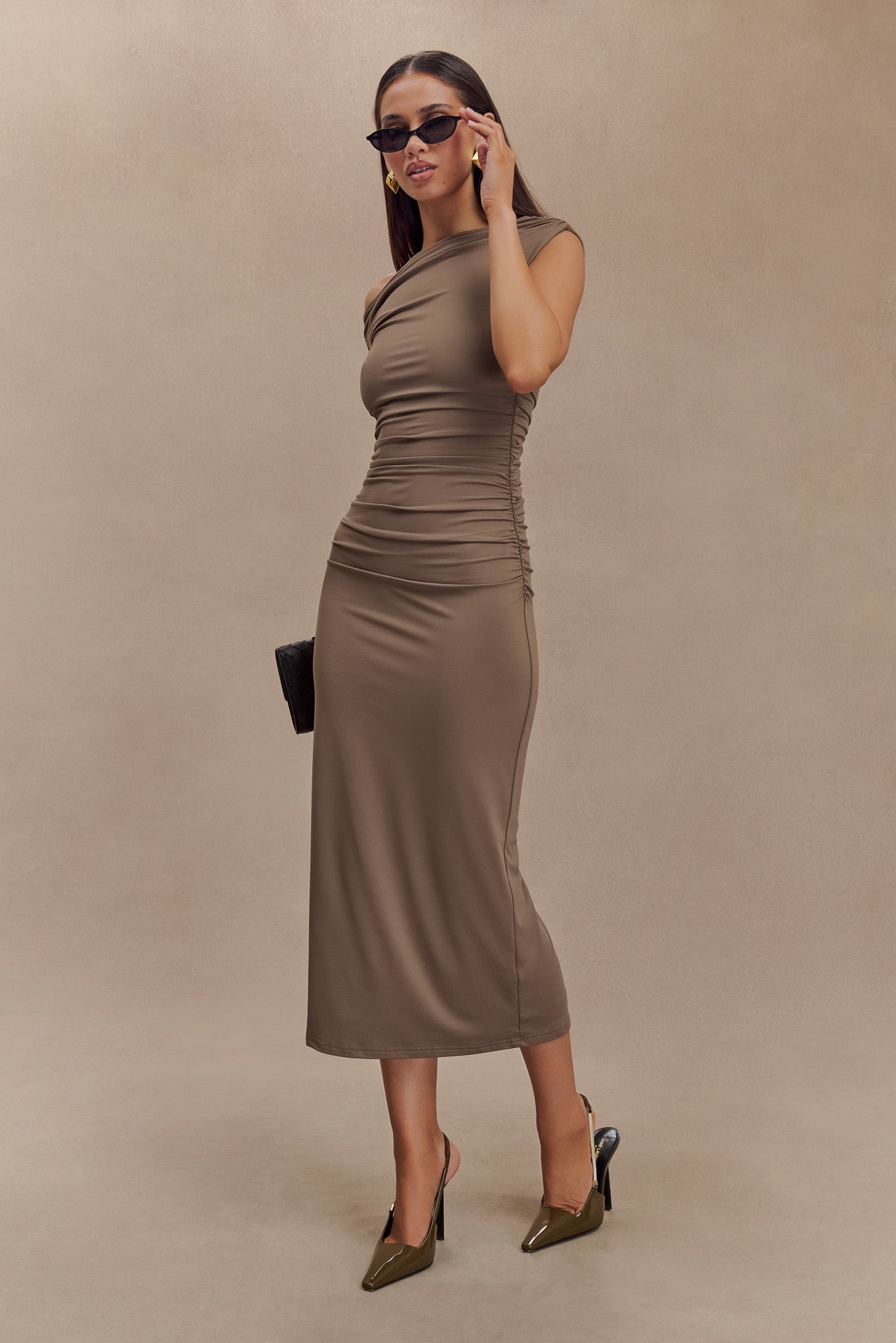 Alayna Recycled Nylon Midi Dress